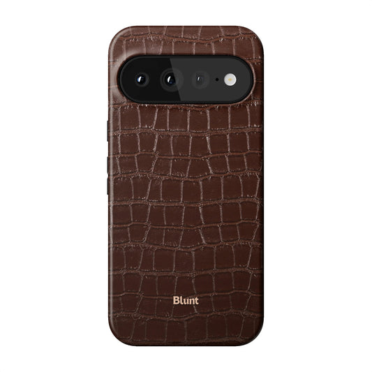 Chestnut Croc Pixel Case - Blunt Cases