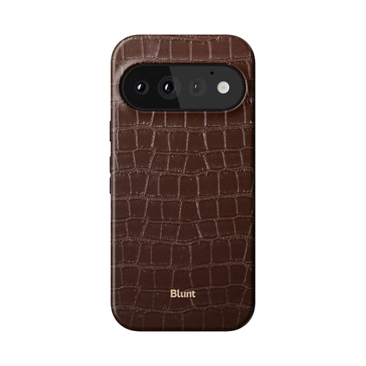 Chestnut Croc Pixel Case - Blunt Cases
