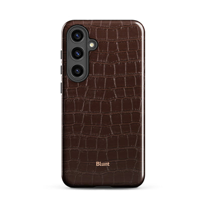 Chestnut Croc Samsung Case - Blunt Cases