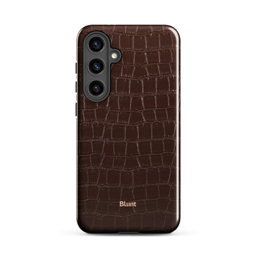 Chestnut Croc Samsung Case - Blunt Cases
