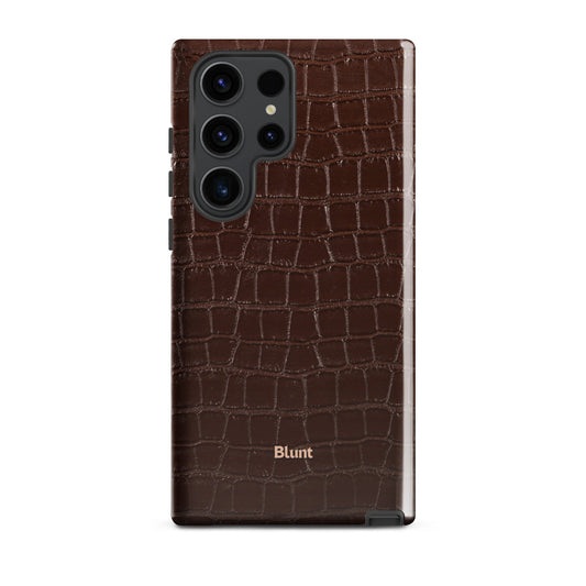 Chestnut Croc Samsung Case - Blunt Cases