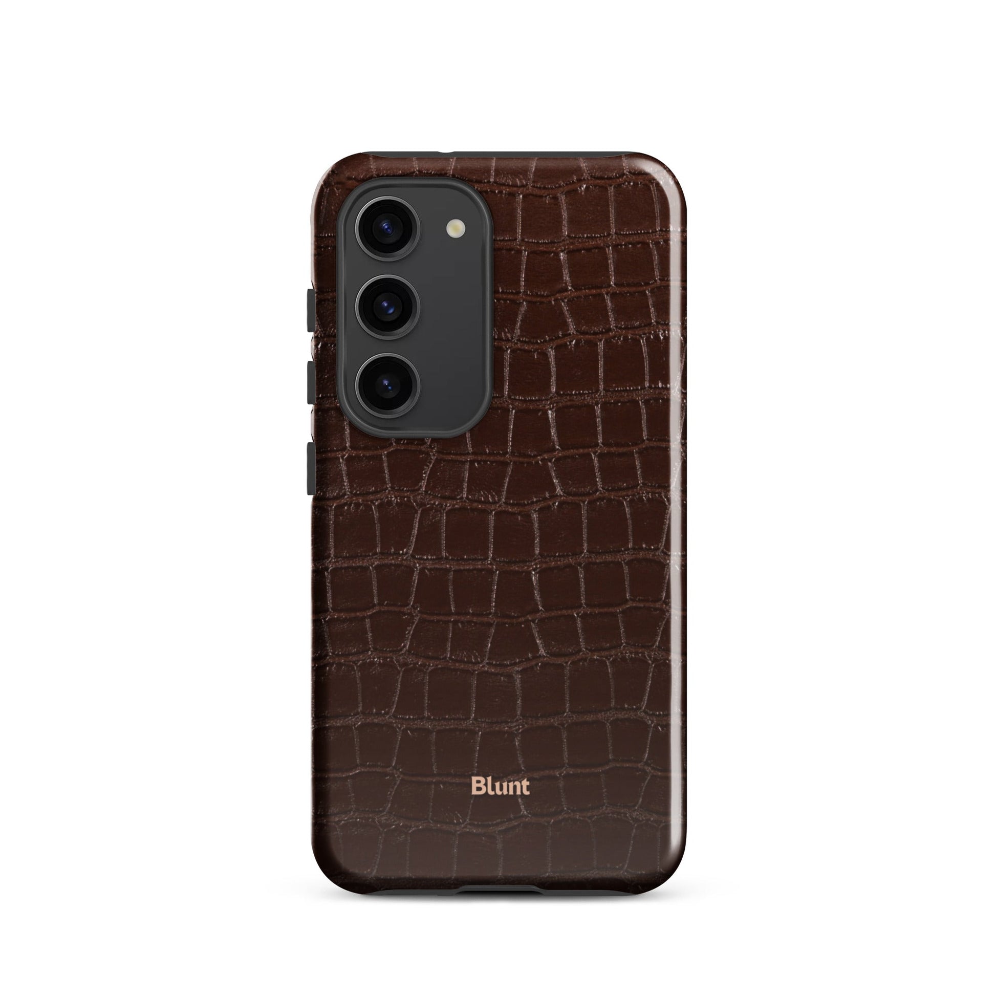 Chestnut Croc Samsung Case - Blunt Cases