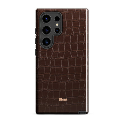Chestnut Croc Samsung Case - Blunt Cases