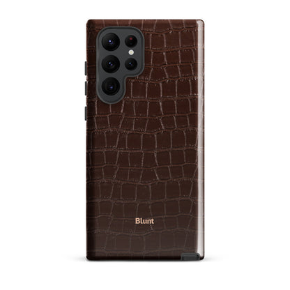Chestnut Croc Samsung Case - Blunt Cases
