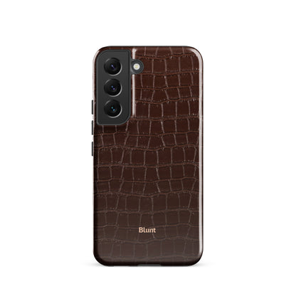 Chestnut Croc Samsung Case - Blunt Cases