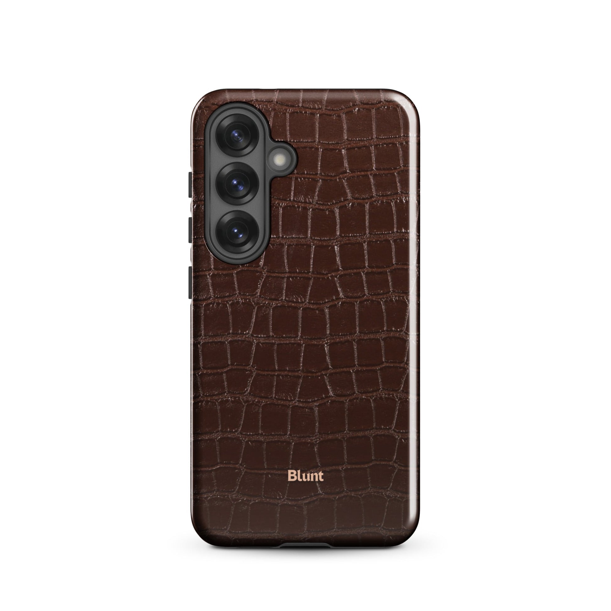 Chestnut Croc Samsung Case - Blunt Cases