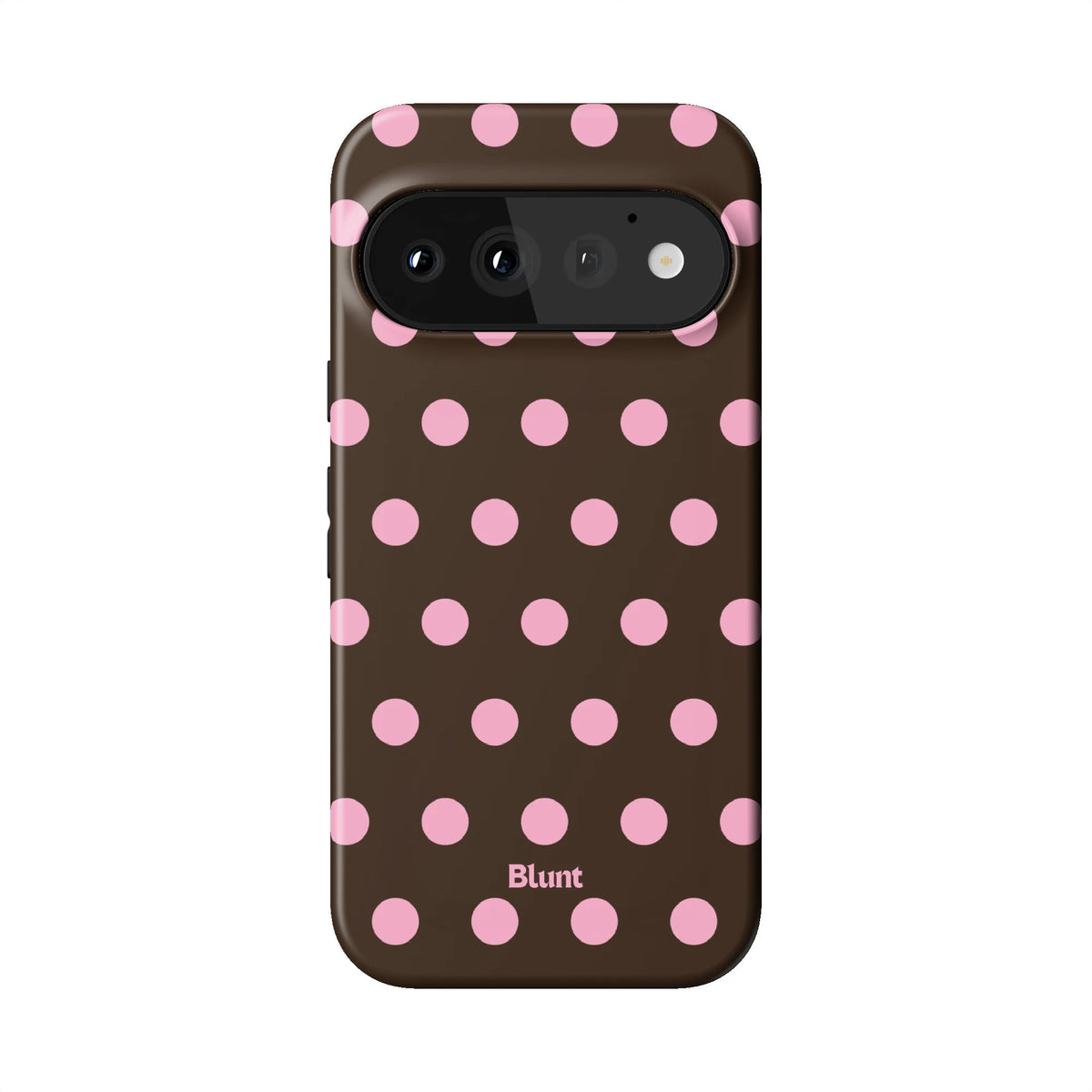 Chocolate Polka Pixel Case - Blunt Cases