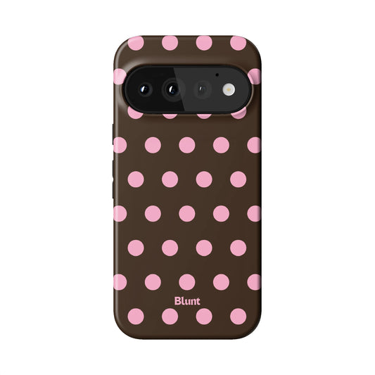 Chocolate Polka Pixel Case - Blunt Cases