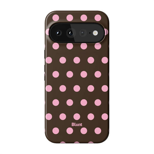 Chocolate Polka Pixel Case - Blunt Cases