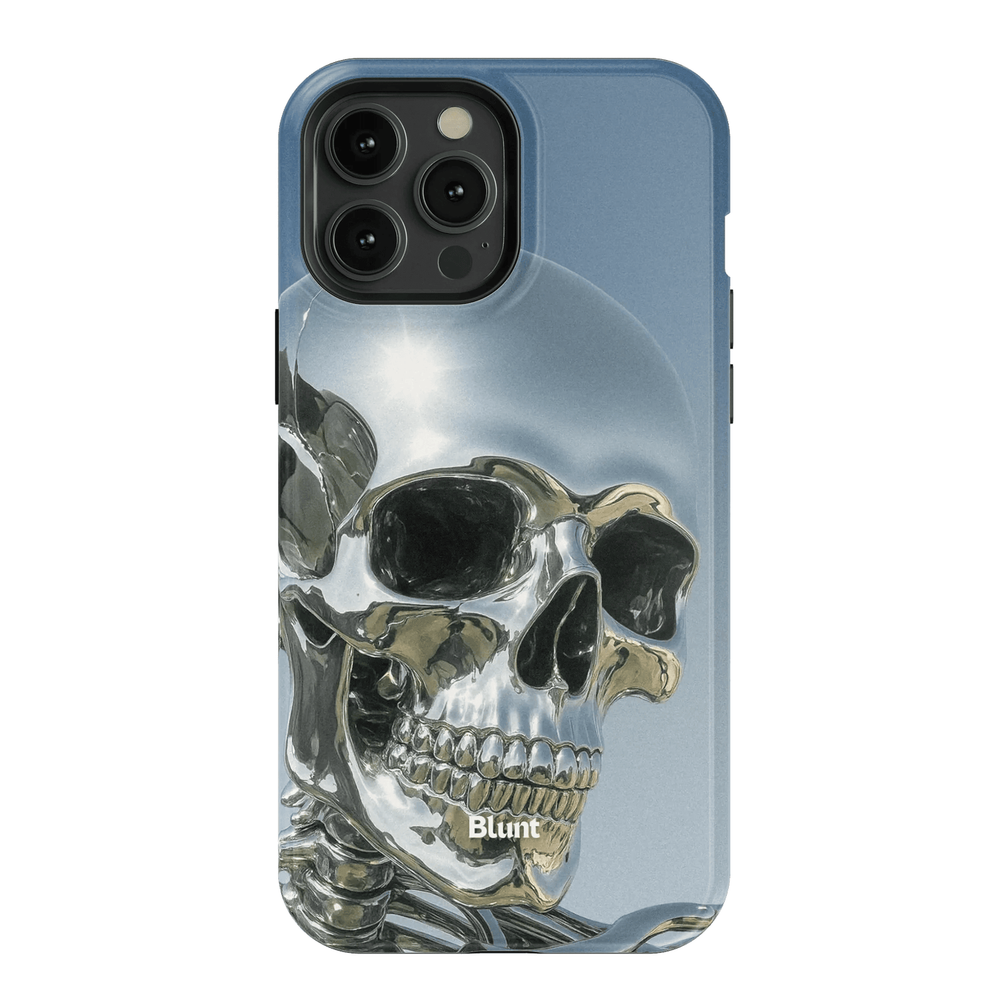 Chrome Skull iPhone Case - Blunt Cases