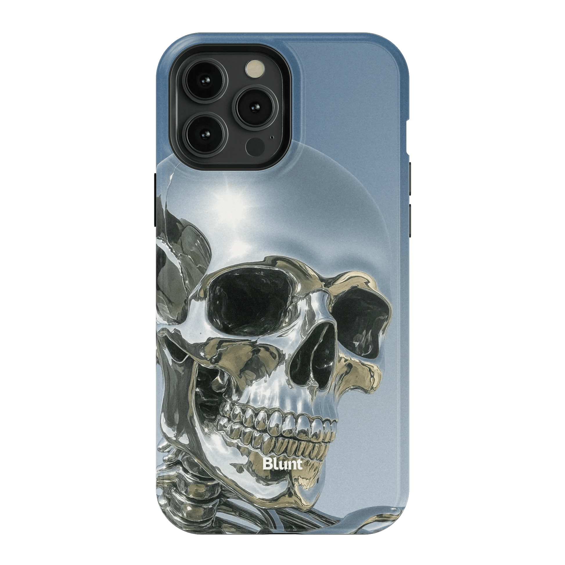 Chrome Skull iPhone Case - Blunt Cases