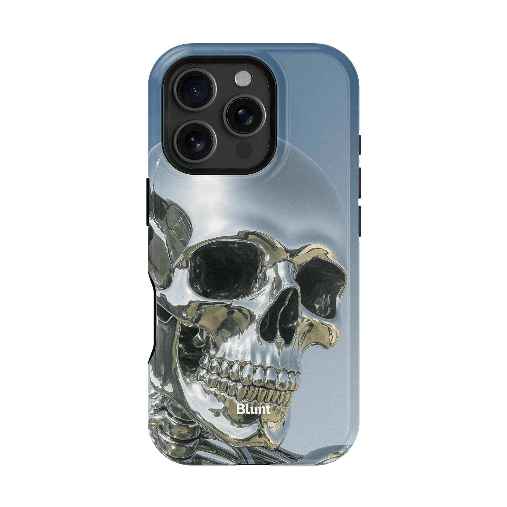 Chrome Skull iPhone Case - Blunt Cases