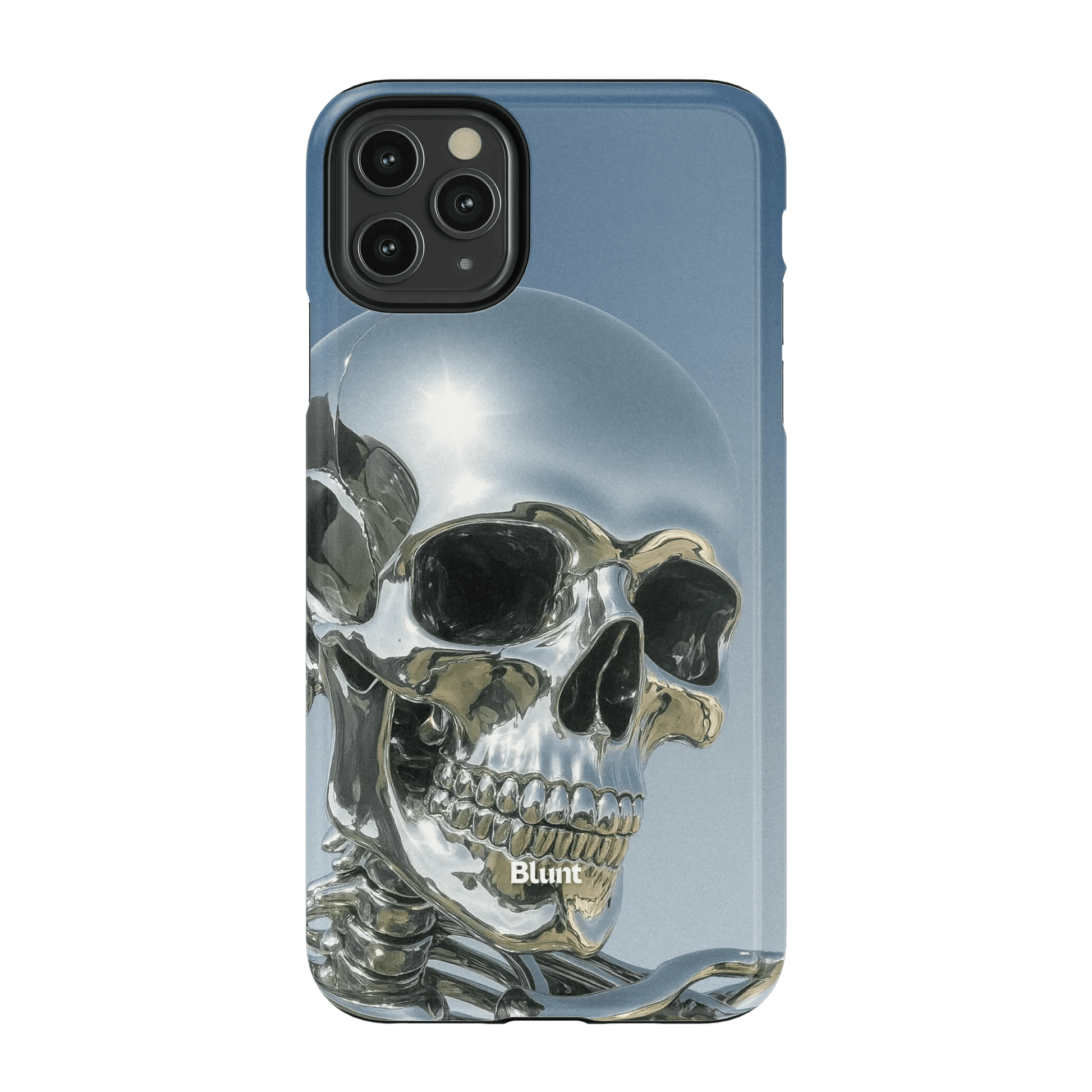 Chrome Skull iPhone Case - Blunt Cases