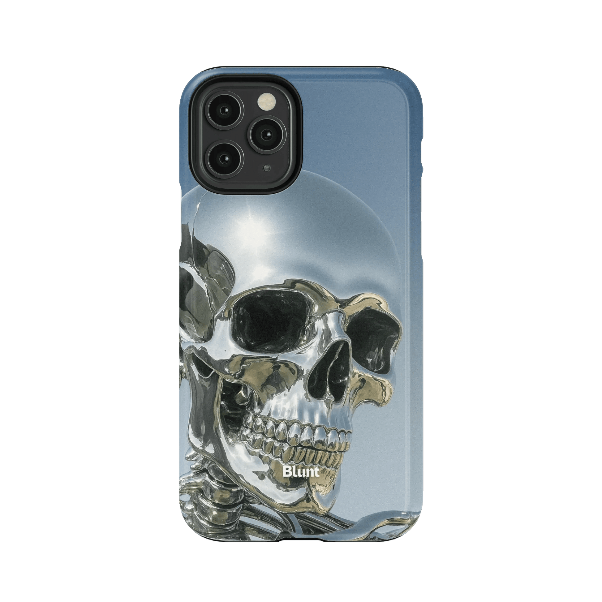 Chrome Skull iPhone Case - Blunt Cases
