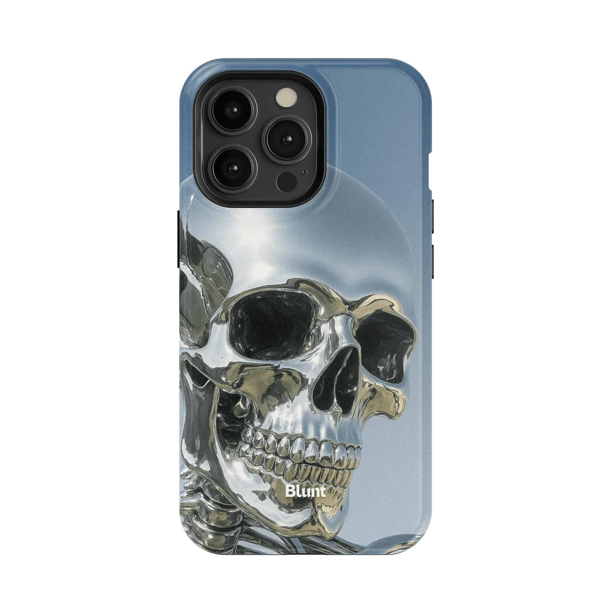 Chrome Skull iPhone Case - Blunt Cases