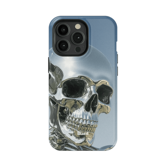Chrome Skull iPhone Case - Blunt Cases
