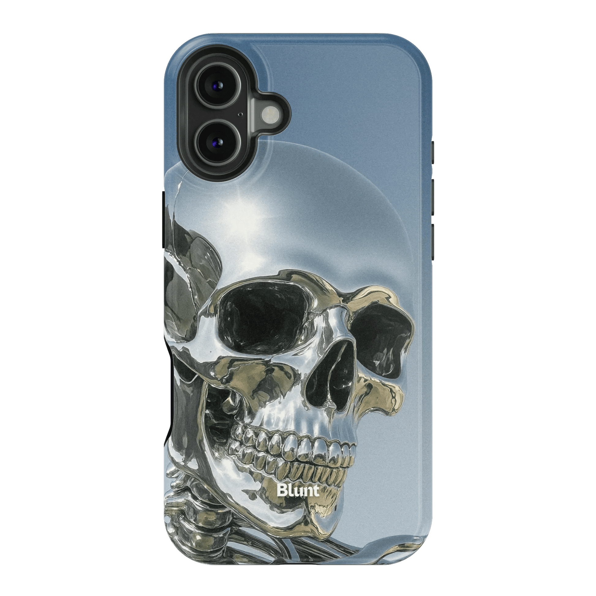 Chrome Skull iPhone Case - Blunt Cases
