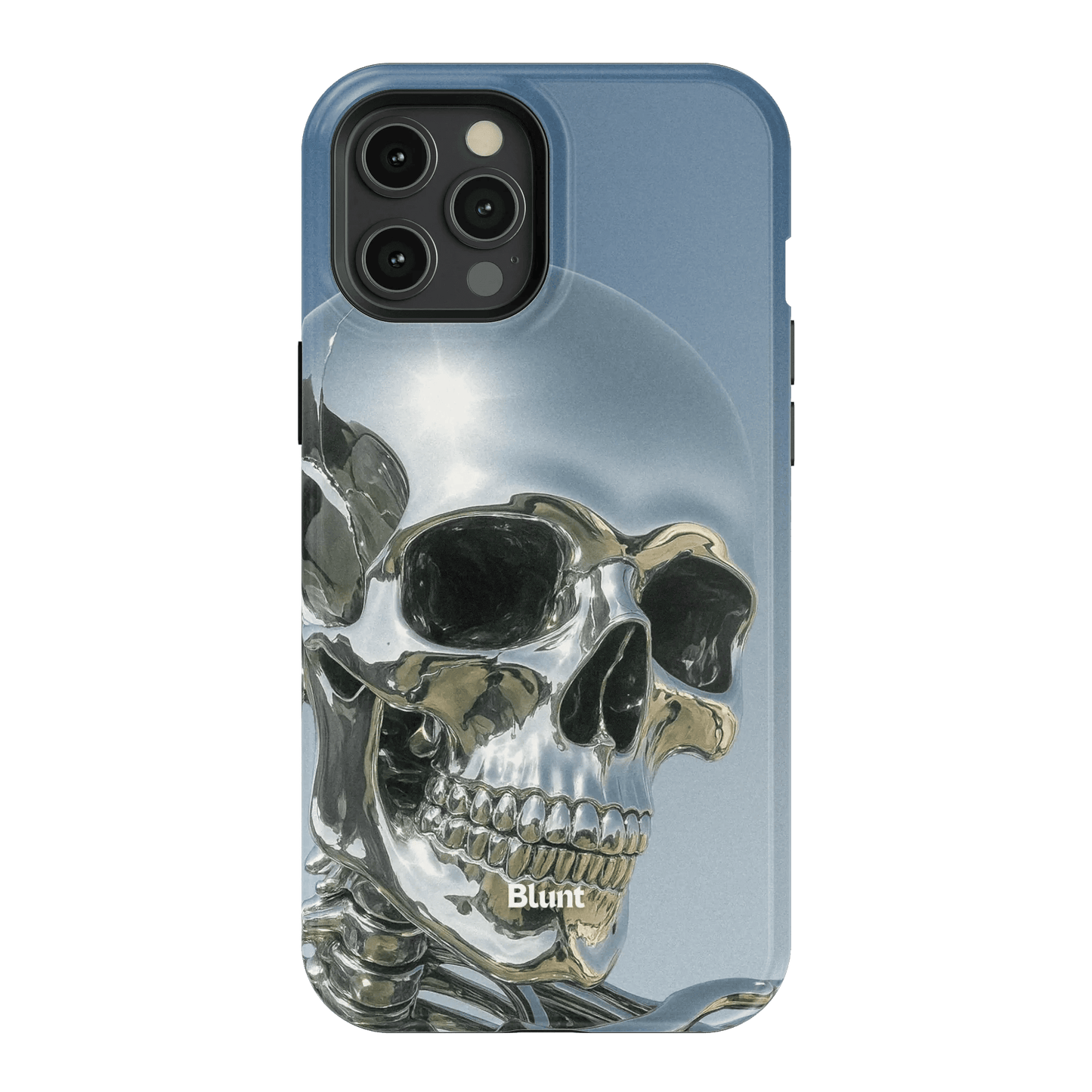 Chrome Skull iPhone Case - Blunt Cases