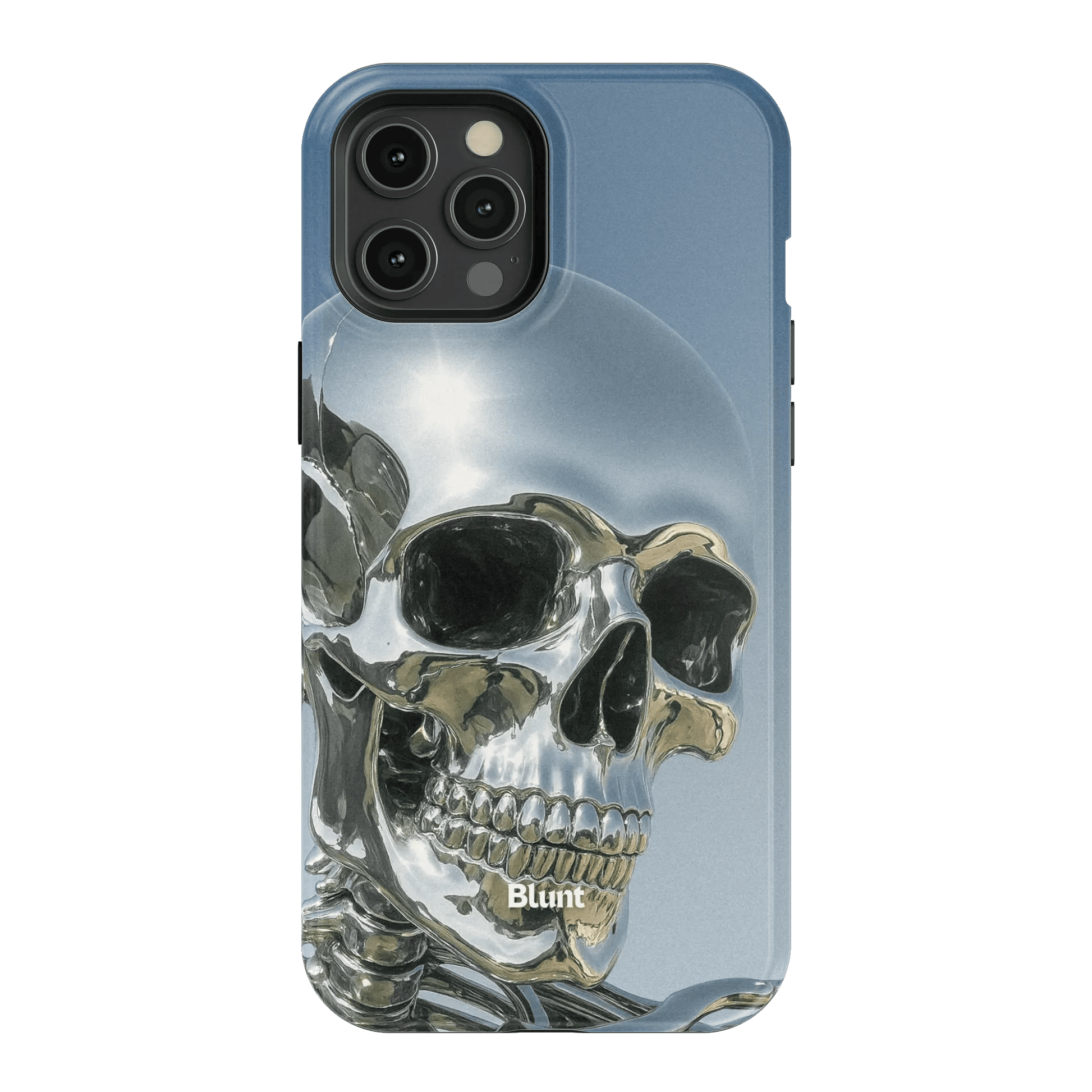 Chrome Skull iPhone Case - Blunt Cases