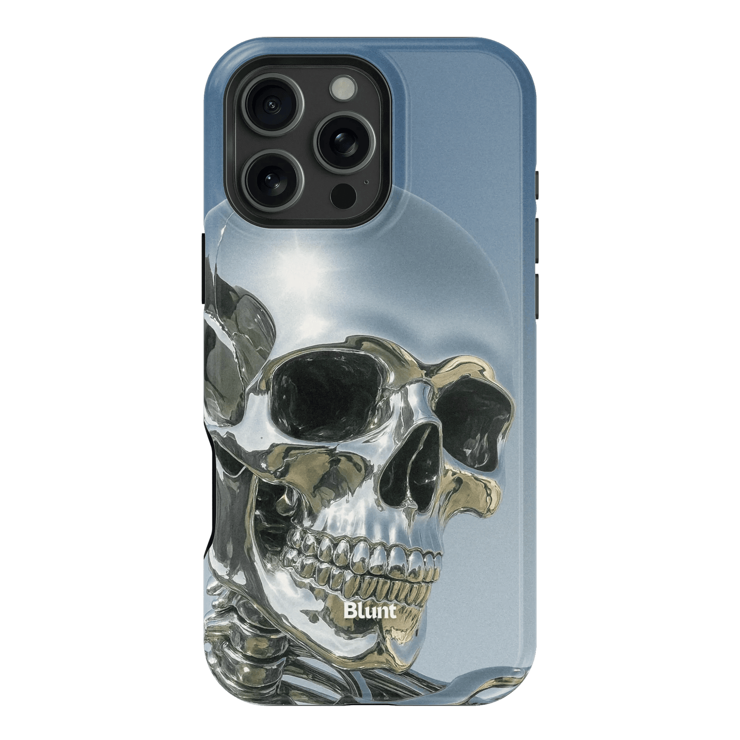 Chrome Skull iPhone Case - Blunt Cases