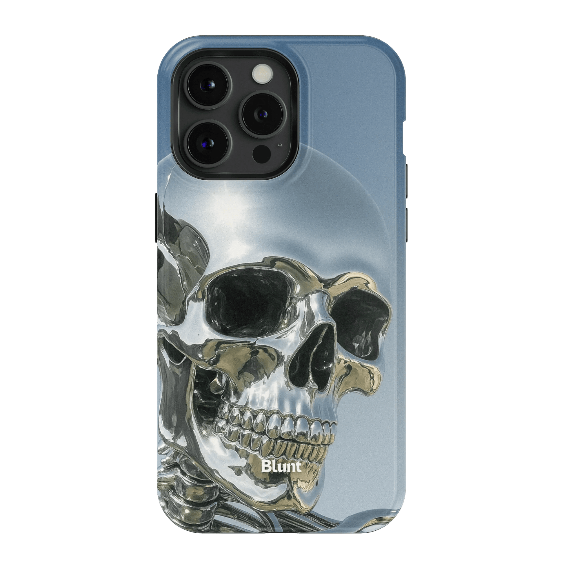Chrome Skull iPhone Case - Blunt Cases