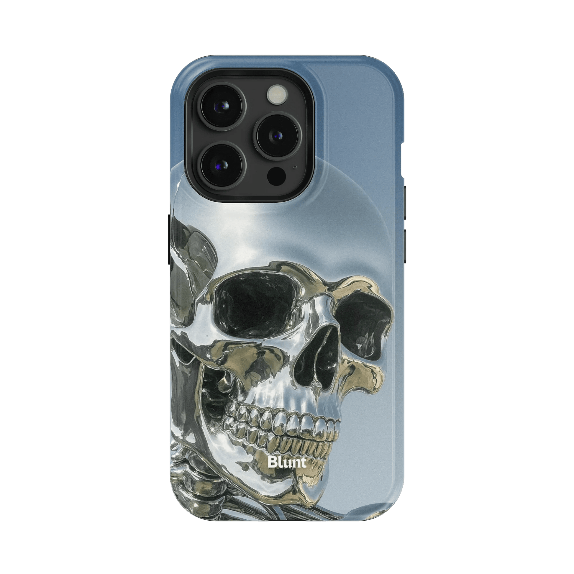 Chrome Skull iPhone Case - Blunt Cases