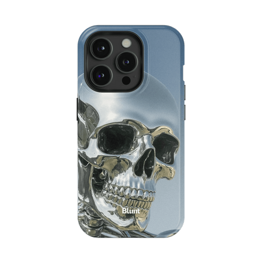 Chrome Skull iPhone Case - Blunt Cases