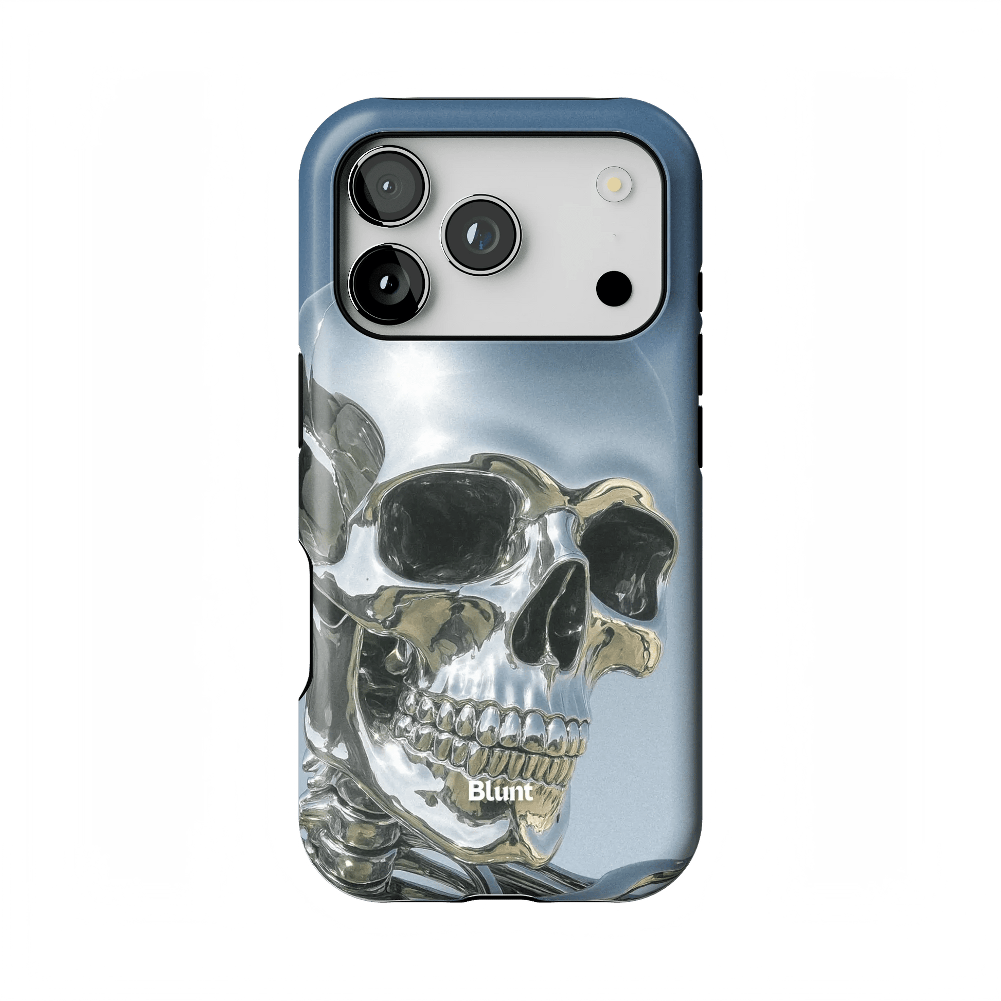 Chrome Skull iPhone Case - Blunt Cases