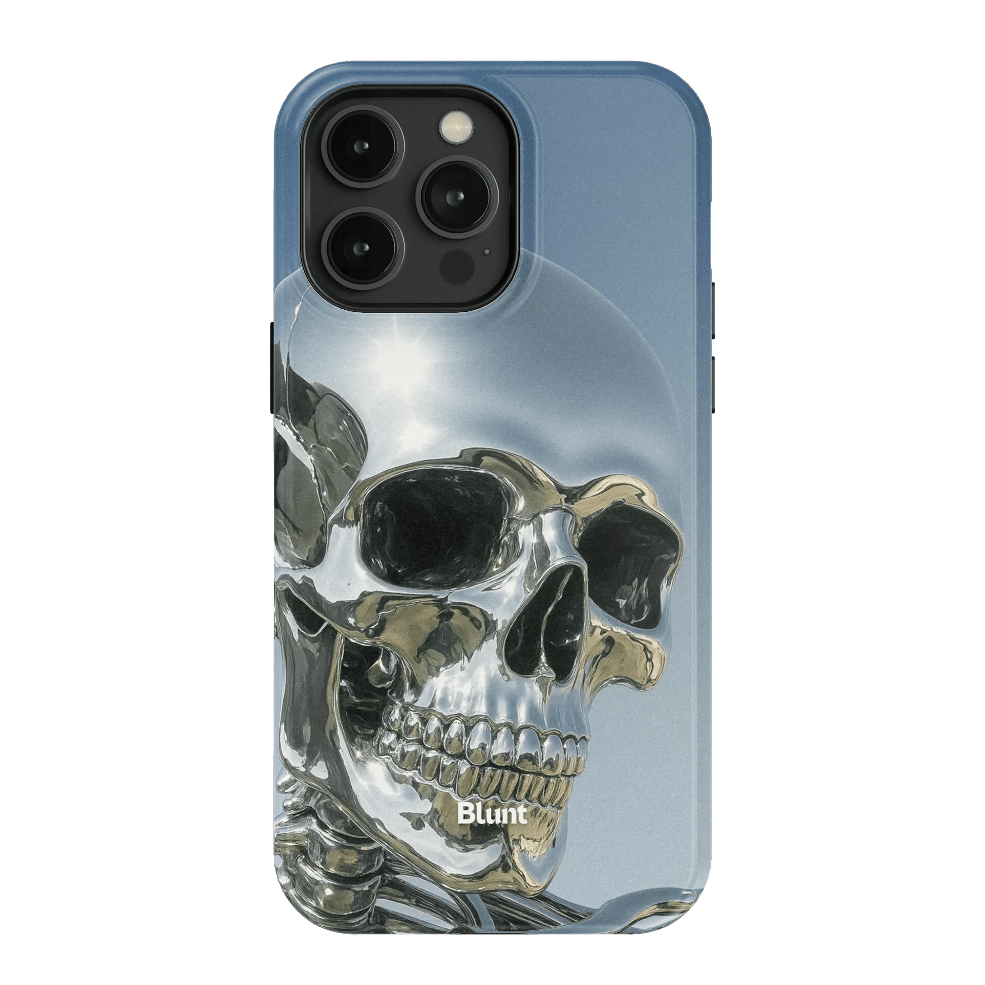 Chrome Skull iPhone Case - Blunt Cases