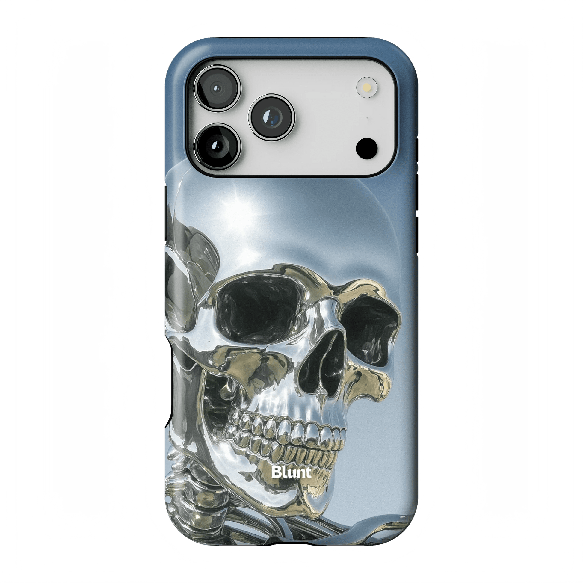 Chrome Skull iPhone Case - Blunt Cases
