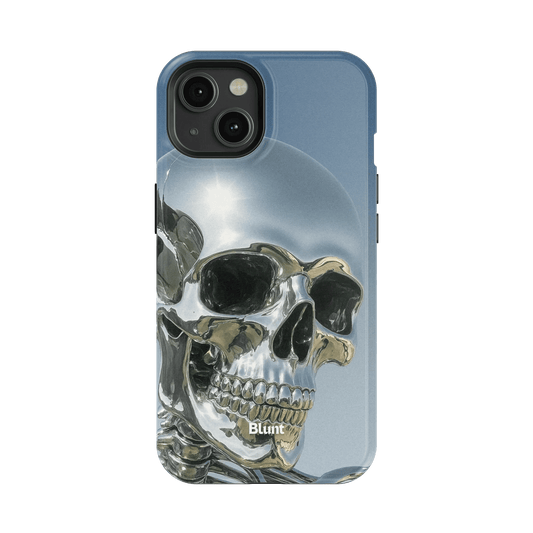 Chrome Skull iPhone Case - Blunt Cases