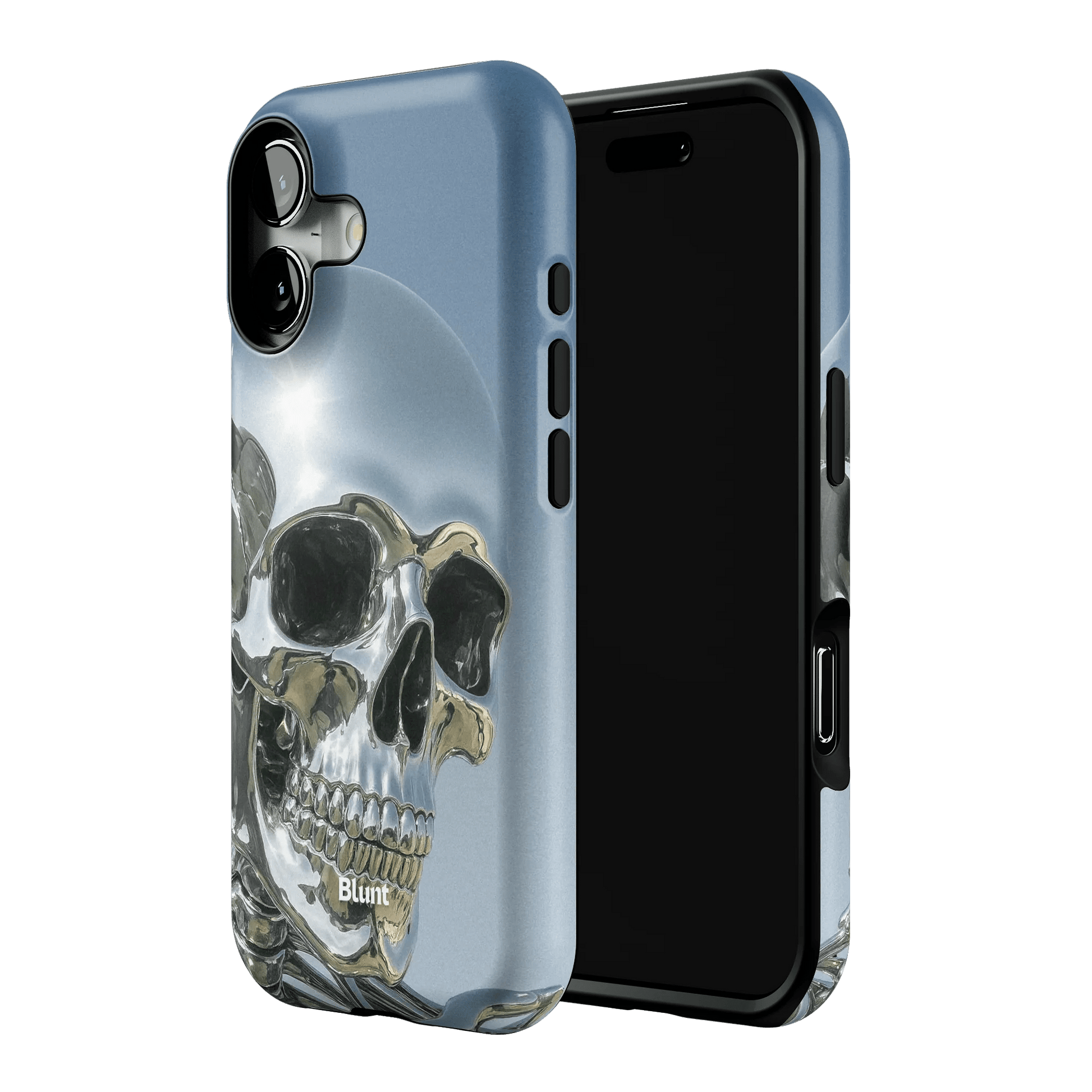 Chrome Skull iPhone Case - Blunt Cases