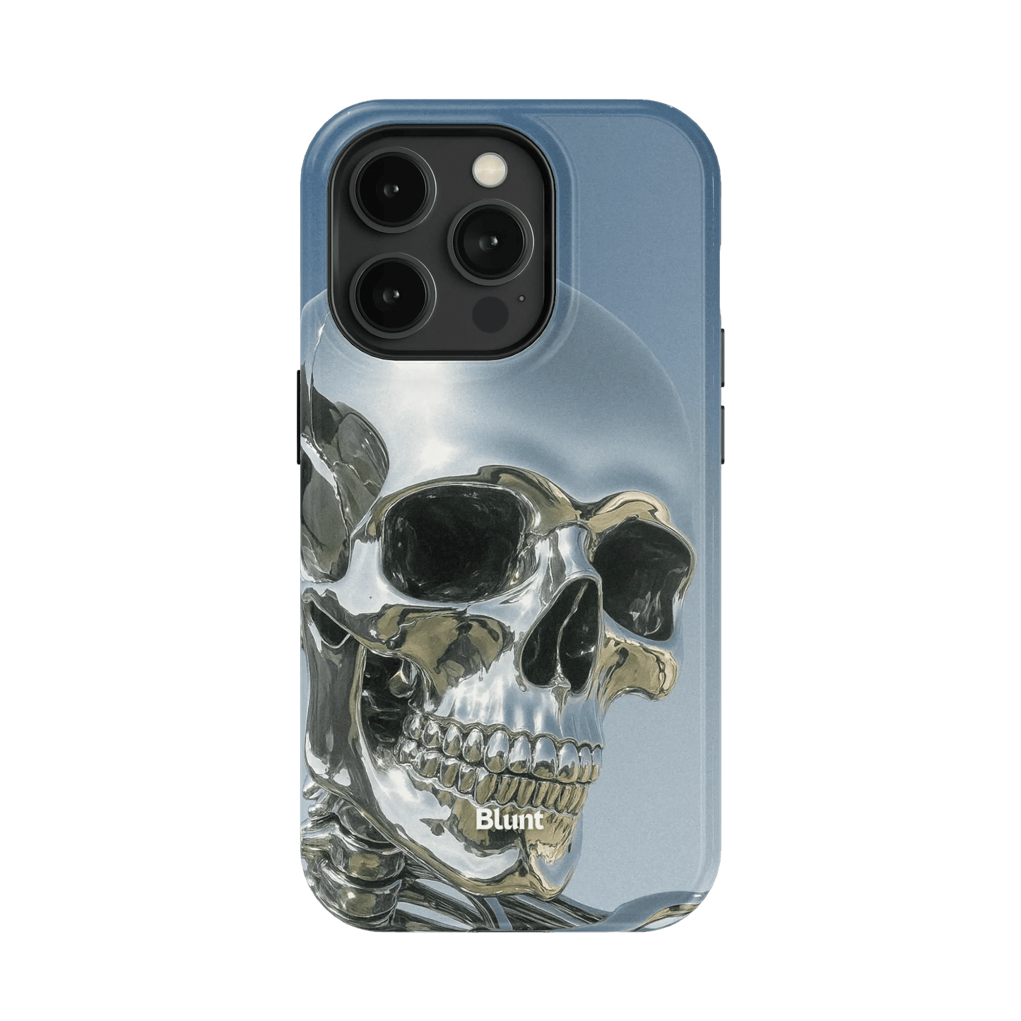 Chrome Skull iPhone Case - Blunt Cases