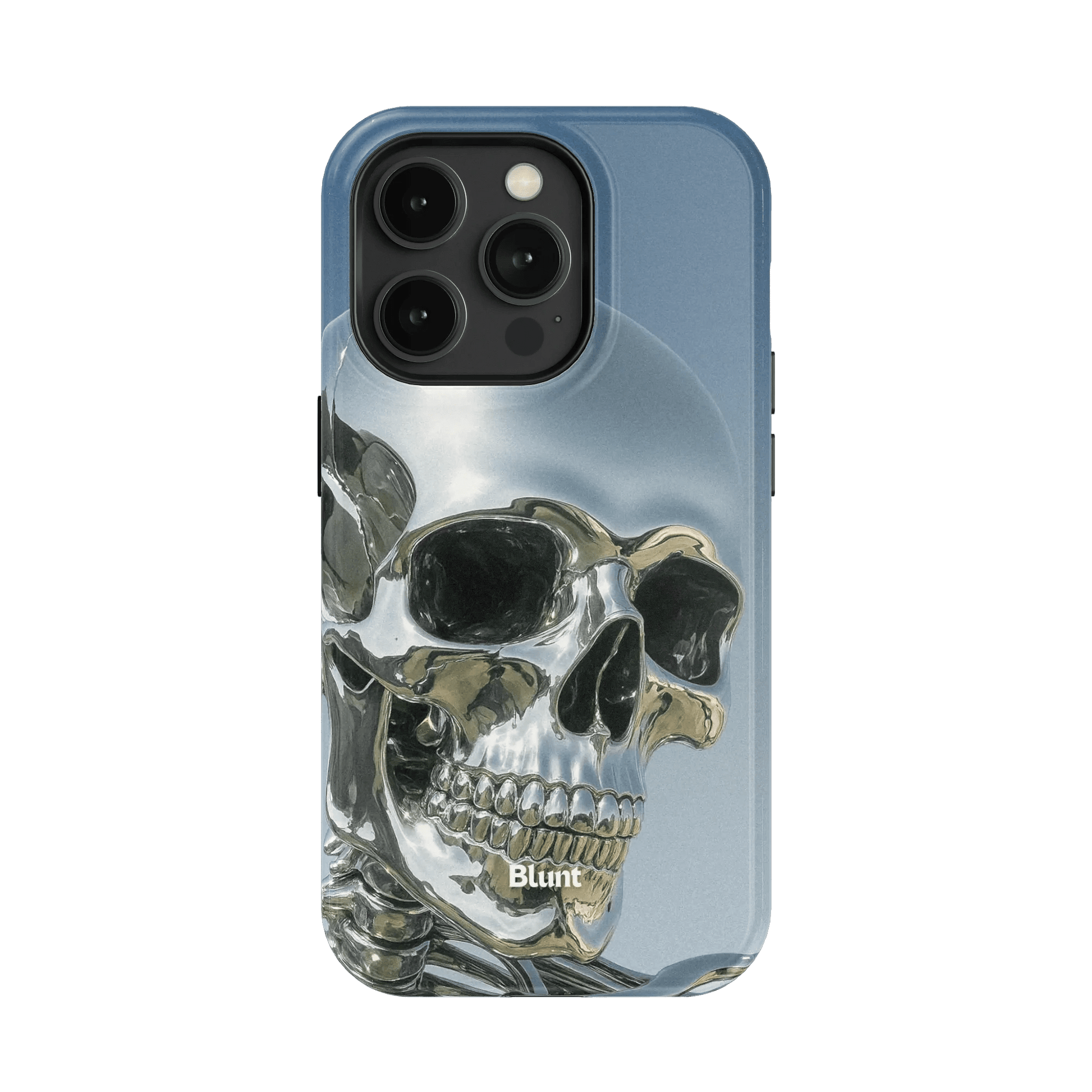 Chrome Skull iPhone Case - Blunt Cases