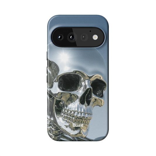Chrome Skull Pixel Case - Blunt Cases