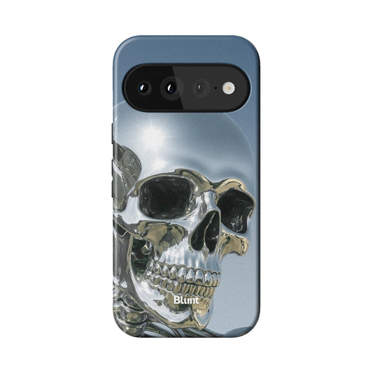 Chrome Skull Pixel Case - Blunt Cases
