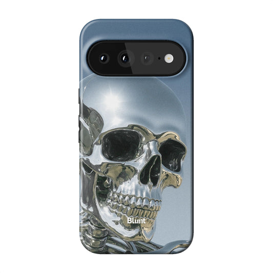 Chrome Skull Pixel Case - Blunt Cases