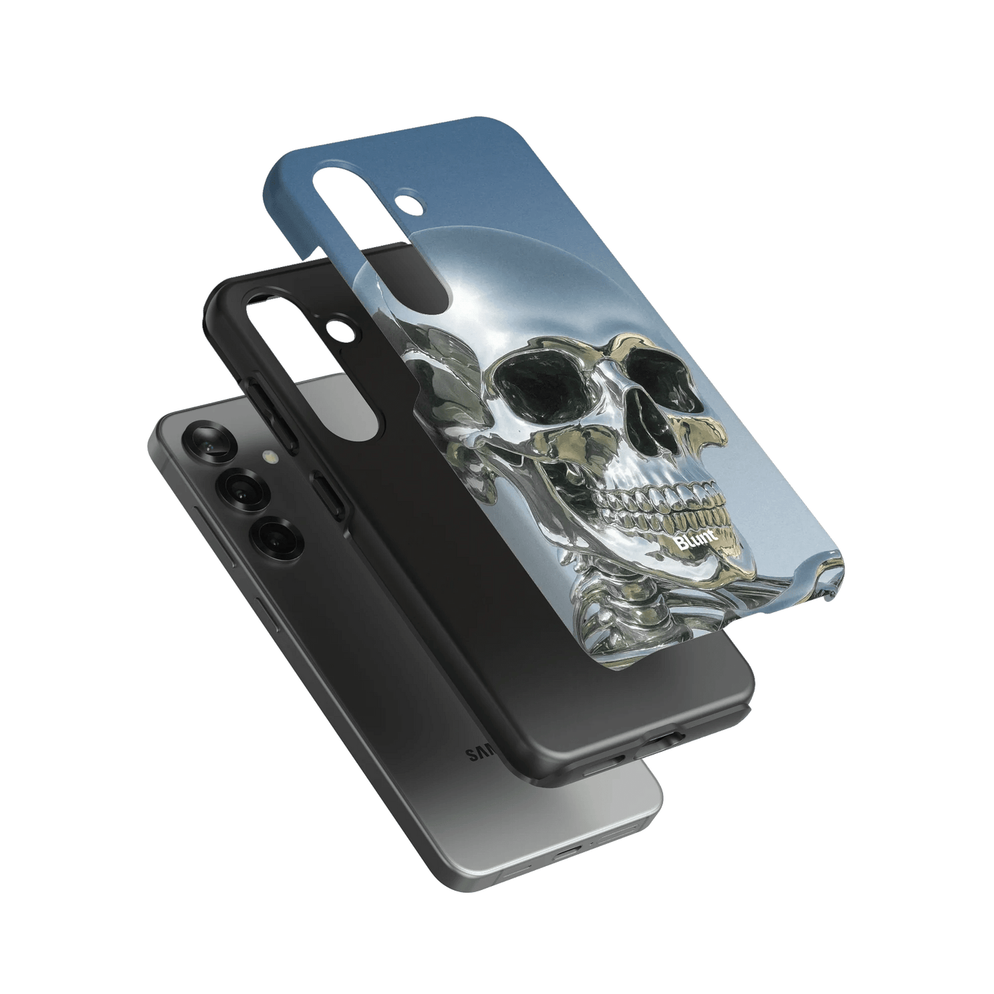Chrome Skull Samsung Case - Blunt Cases