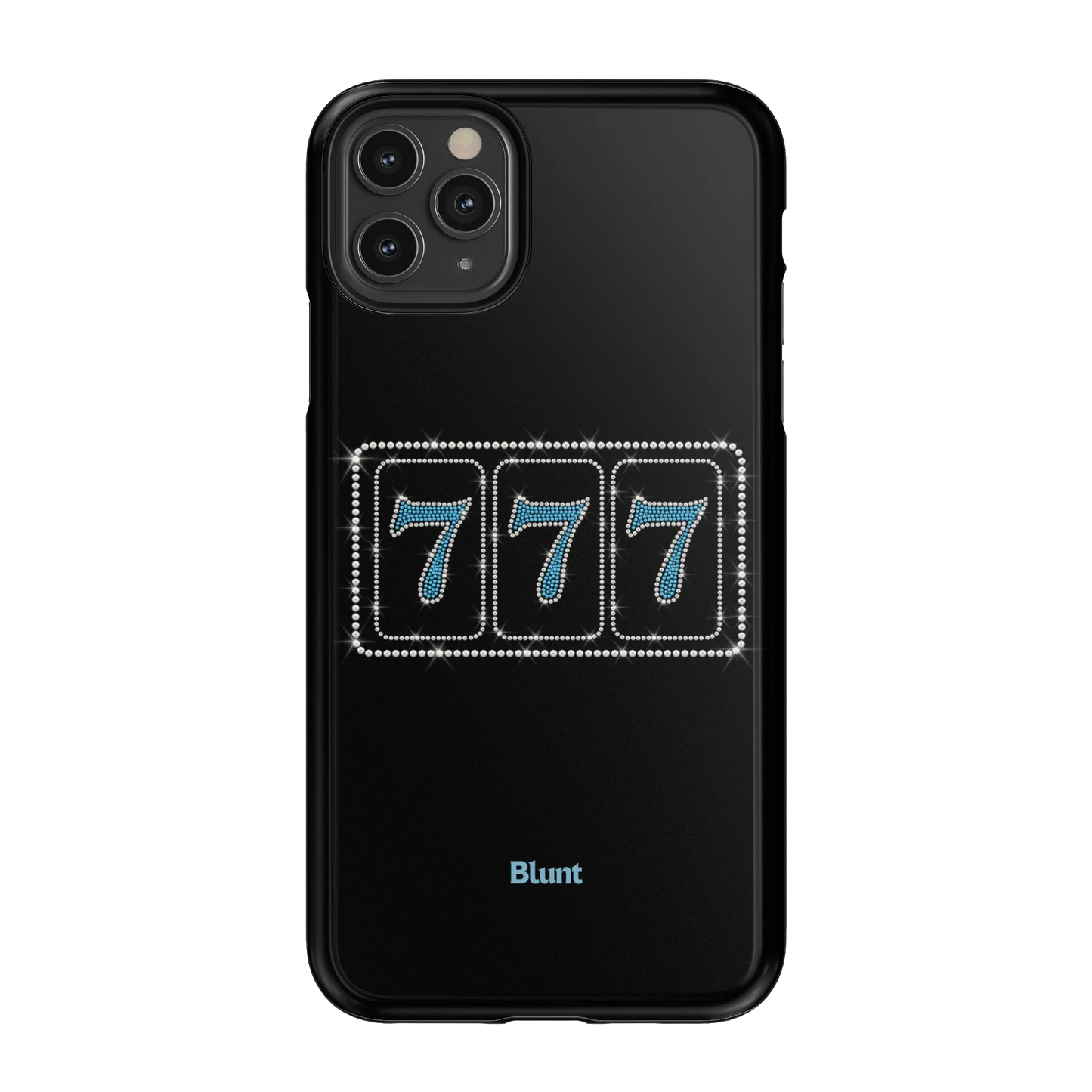 Blue Lucky 777 iPhone Case
