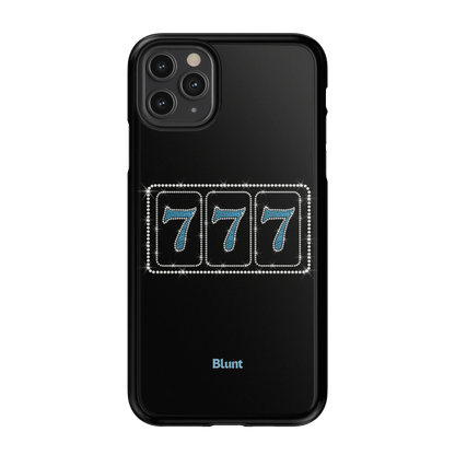 Blue Lucky 777 iPhone Case