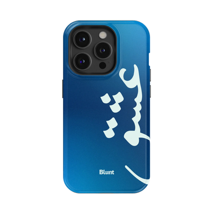 Blue Love iPhone Case