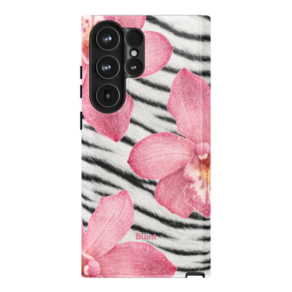 Striped Blossom Samsung Case