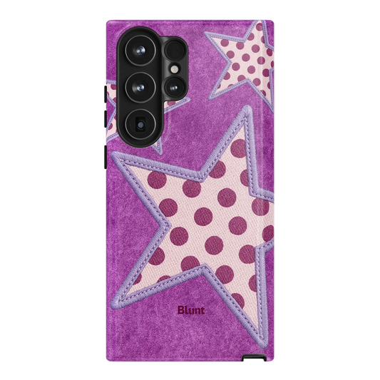 Lilac Crush Polka Star Samsung Case