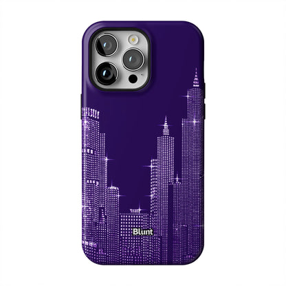 Purple-NYC--SKYELINE-iphone-case-iPhone 14 Pro Max-1