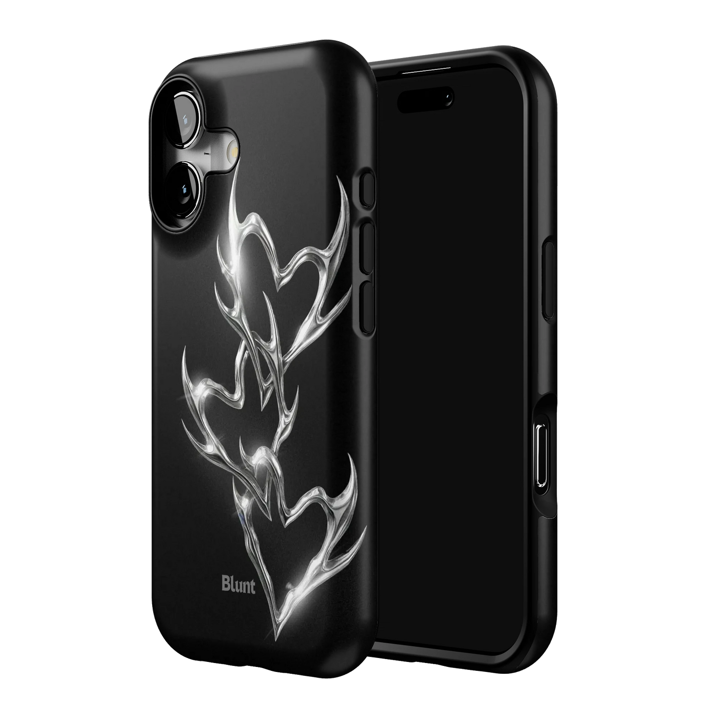 Chrome Flame iPhone Case