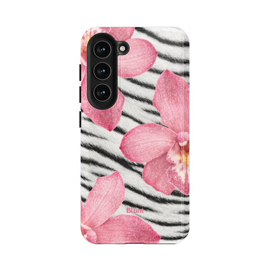 Striped Blossom Samsung Case