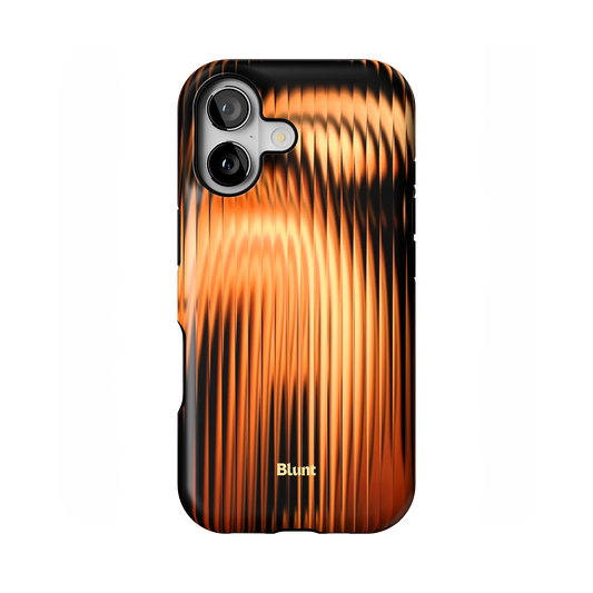 Copper Ripple iPhone Case