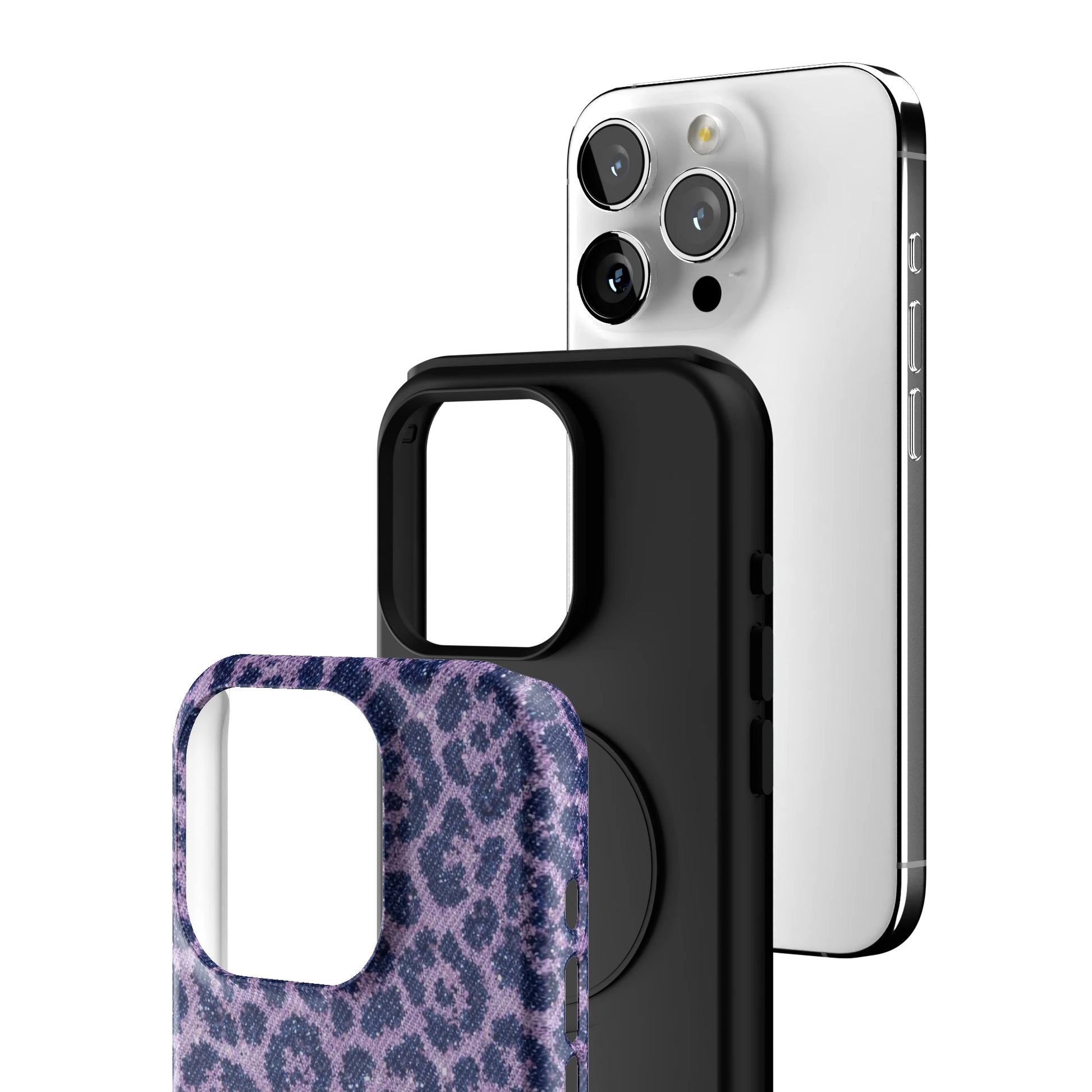 Classic Cheetah Purple iPhone Case gallery - Iphone_15_Pro_3