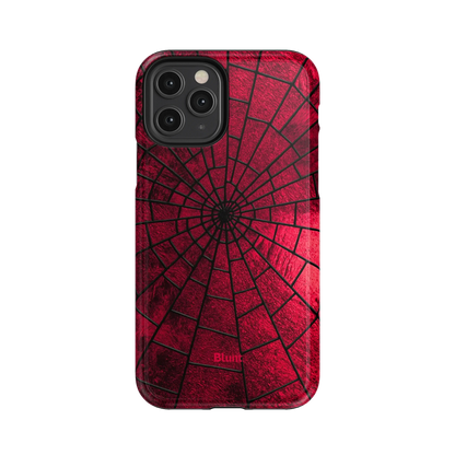 Crimson Web iPhone Case