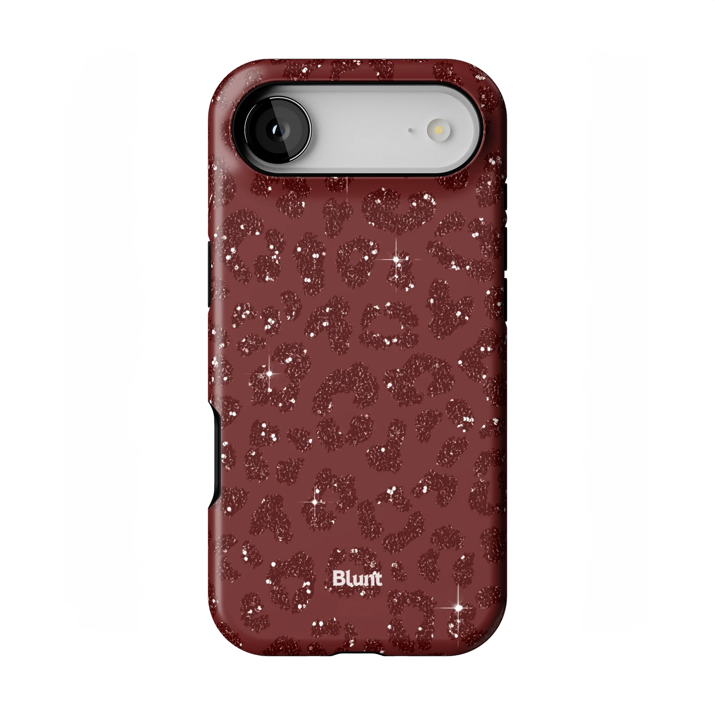 Burgundy Cheetah Print iPhone Case